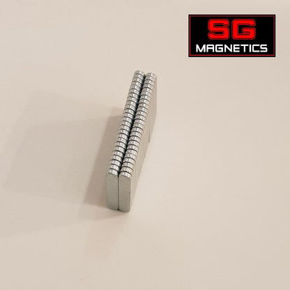 19x3x0.8xR1.5mm N40UH - 4 poles on 1 surface -  5pcs/pack