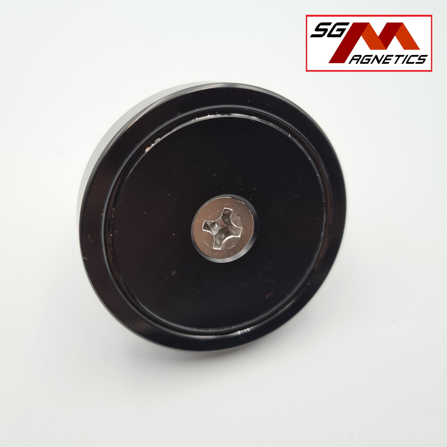 75mm Black Epoxy Coated Countersunk Fishing Pot SGNFA75 - Neodymium Magnet
