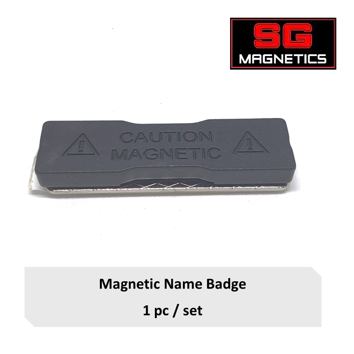 Magnetic Name Badge - with metal plate and tape 1pc/pack