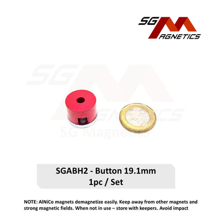 19.1mm - AlNiCo Button - High Temperature - Similar to Eclipse E822