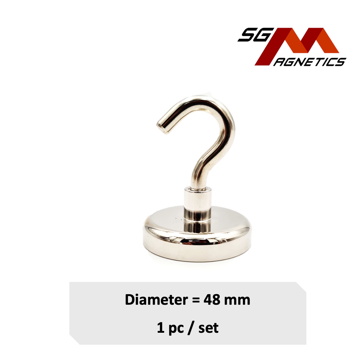 48mm Hook Pot SGNPE48 - Neodymium Magnet - 1pc