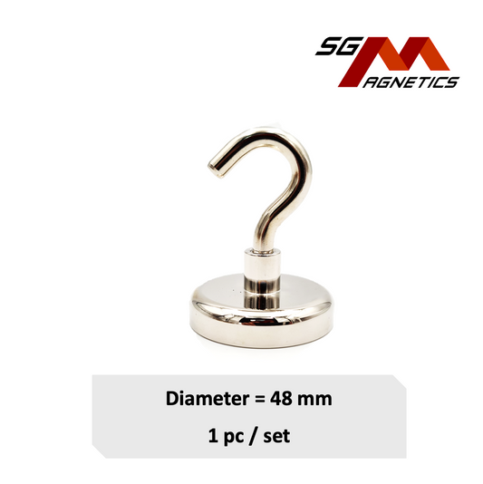 48mm Hook Pot SGNPE48 - Neodymium Magnet - 1pc