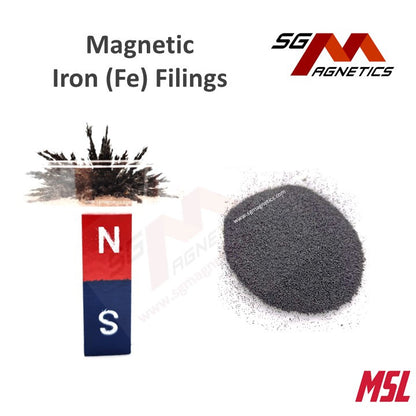 Iron Powder - Magnetic Field - Coarse Bits / Fine Iron Powder Filings