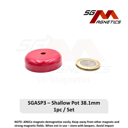 38.1mm - AlNiCo Shallow Pot - High Temperature - Similar to Eclipse 828