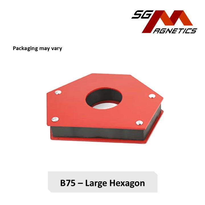 75lbs Magnetic Hexagon Welding Magnet - 30 45 60 75 90 105 angle
