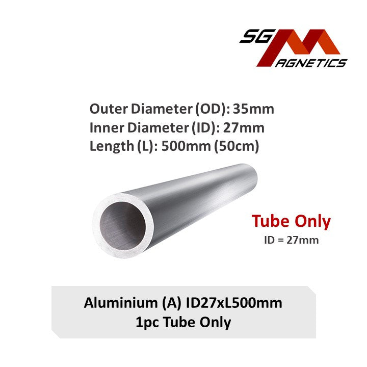 Aluminium Tube - Aluminum/Copper Lenz Law Diamagnetic Demonstration