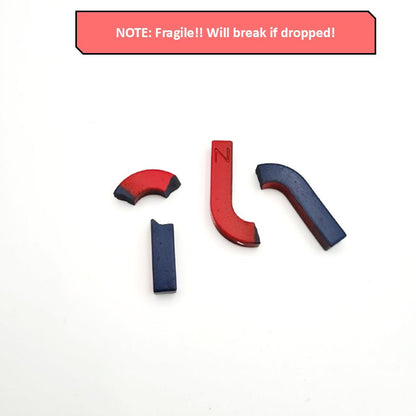 L70mm M U-Shape - Educational Magnets - Ferrite U-Shape Magnet - 2pcs