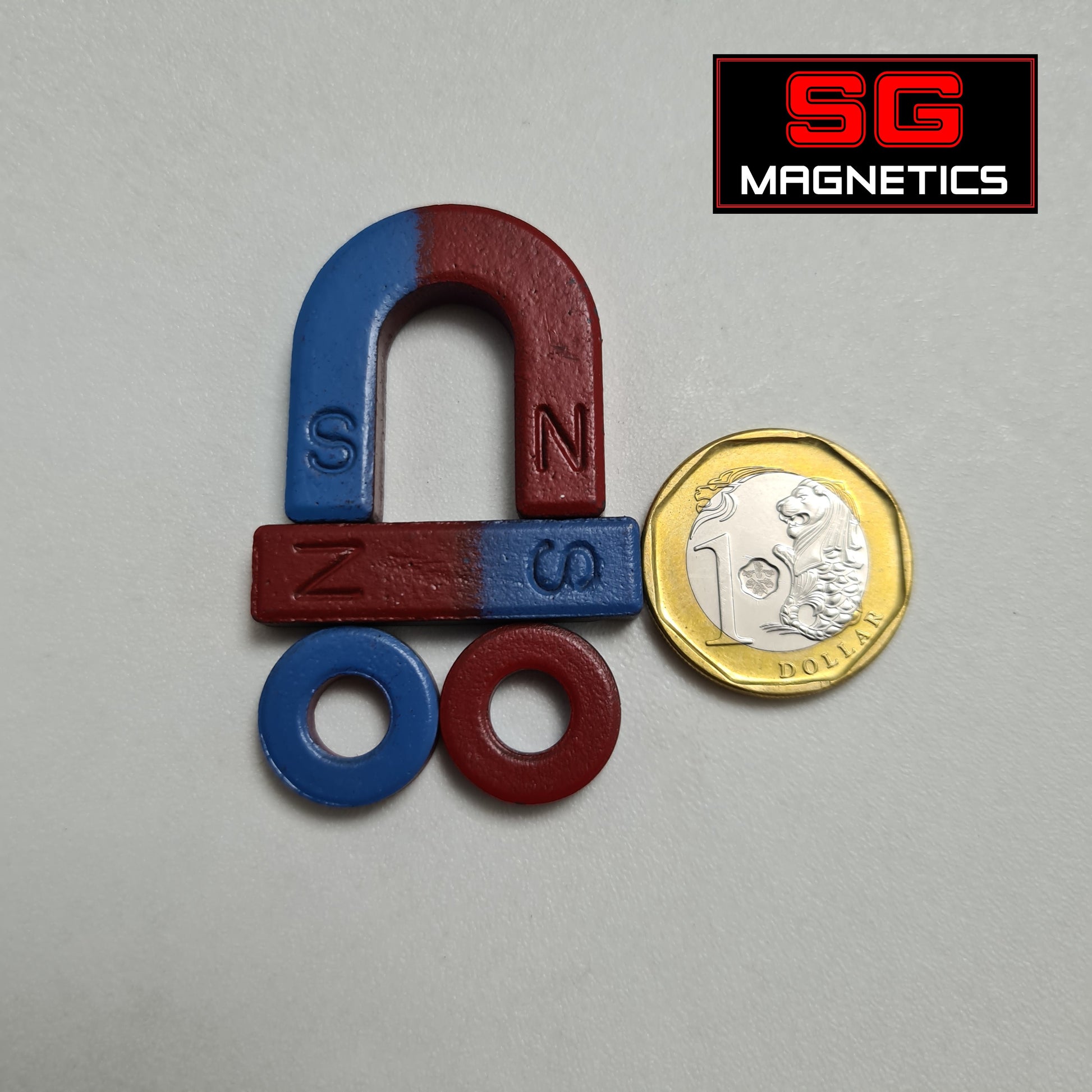 Basic Educational Set 1 - Ferrite Horseshoe Ring Bar Magnet