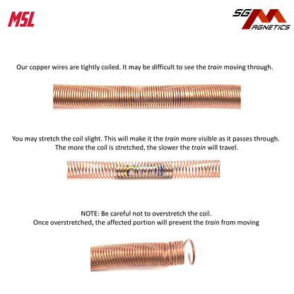Electric Magnet Train - Bare Copper Wire Electromagnet Train Science Experiment