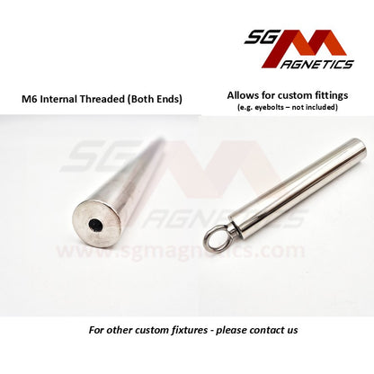 150mm Magnetic Filter Rod 12000GS Gauss 25mm 1" x 6" Stainless Steel Magnet Rod