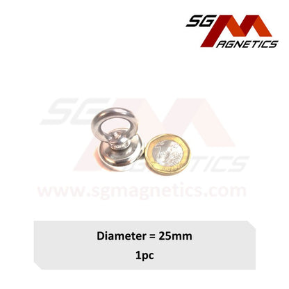 25mm Countersunk Fishing Pot SGNFA25 - Neodymium Magnet - 1pc