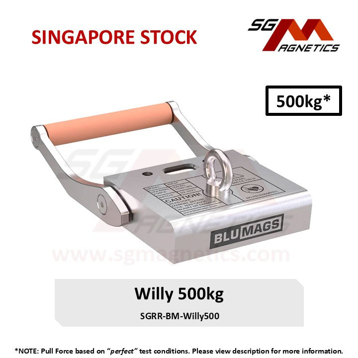 500kg Marine Magnet - Blumags Willy 500 - Diving Anchor Oil Boom Mooring Magnet