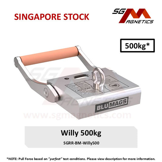 500kg Marine Magnet - Blumags Willy 500 - Diving Anchor Oil Boom Mooring Magnet