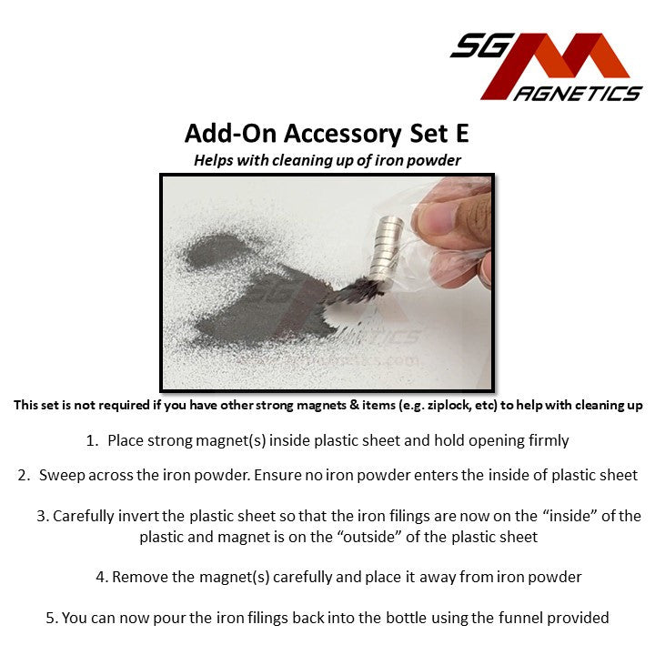 Iron Powder - Magnetic Field - Coarse Bits / Fine Iron Powder Filings