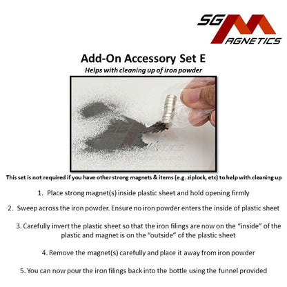 Iron Powder - Magnetic Field - Coarse Bits / Fine Iron Powder Filings