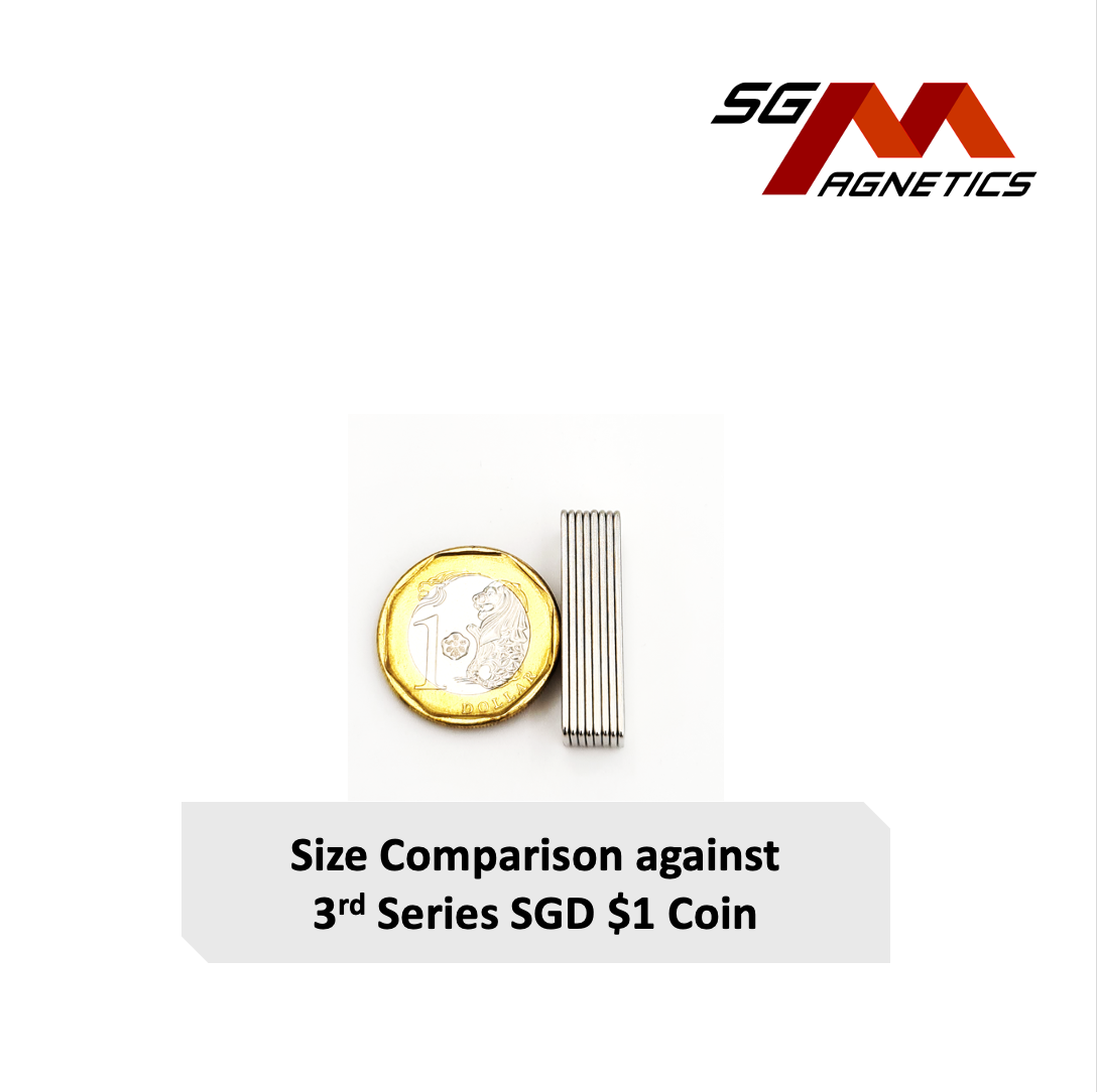 30x10x1mm N35 - Neodymium Block Magnets - 8pcs