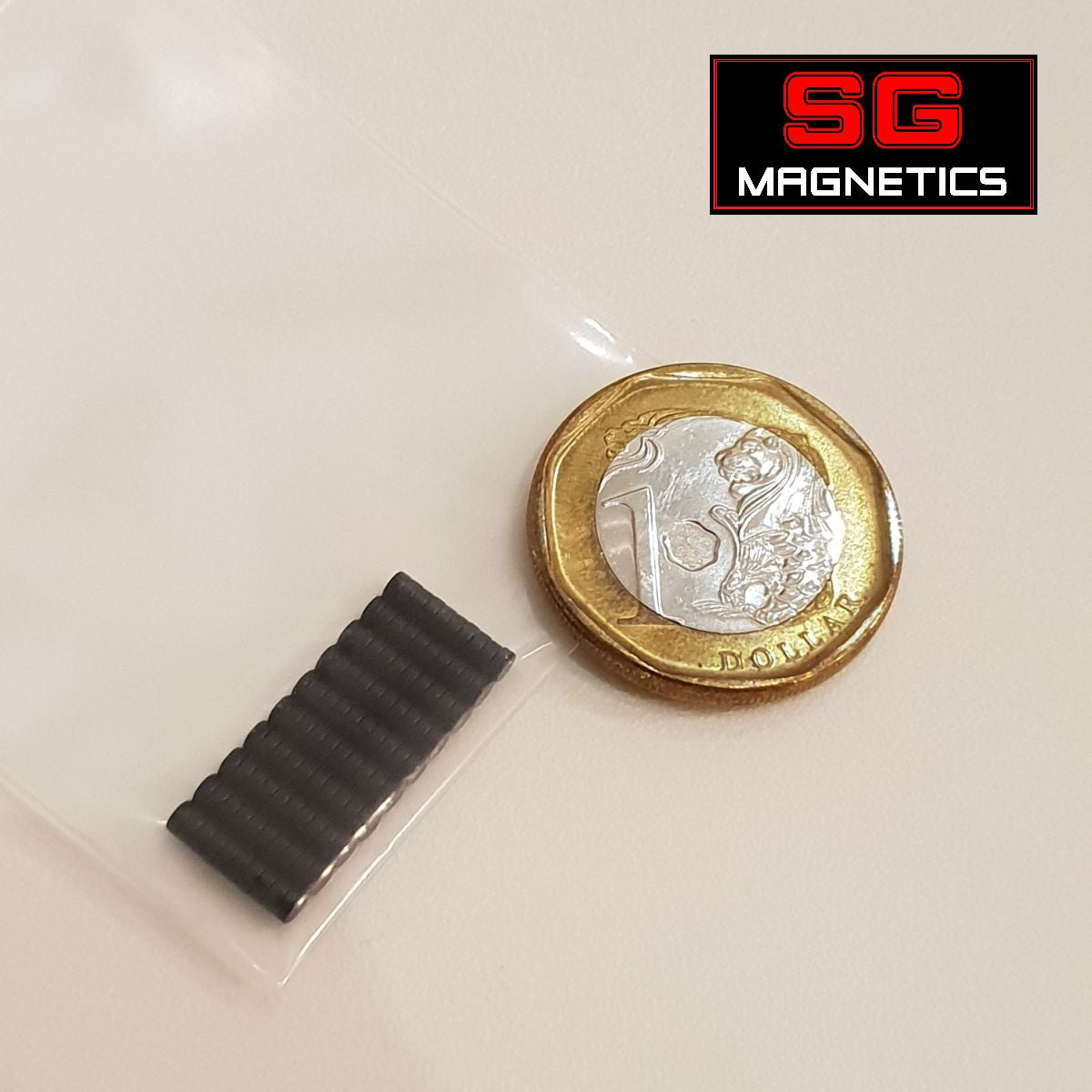 2.2x0.95mm - Black Epoxy Coated (SH) Disc Neodymium Magnets - 25pcs/pack