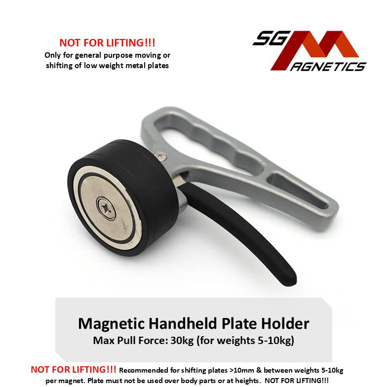 Handheld Magnetic Plate Holder (Small plate - NOT for lifting) Lifter