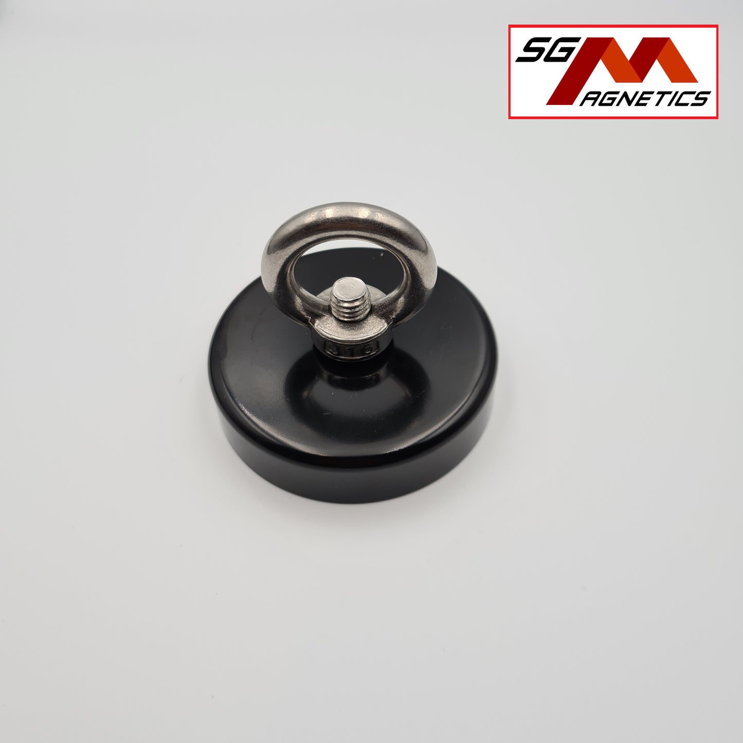 D75 Black Epoxy Coated Pot Magnet