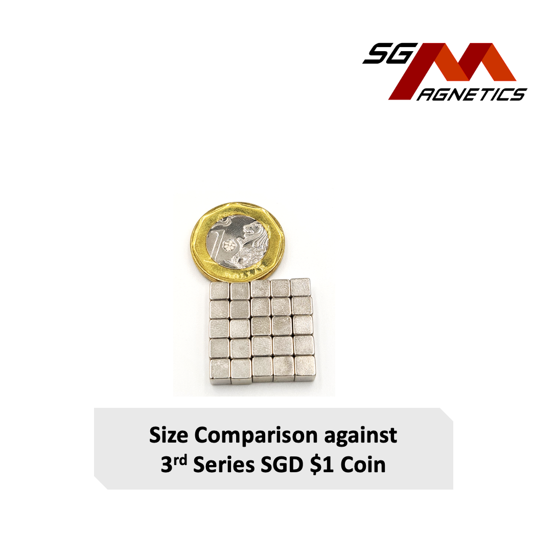 5x5x5mm N35 - Neodymium Cube Magnets - 25pcs