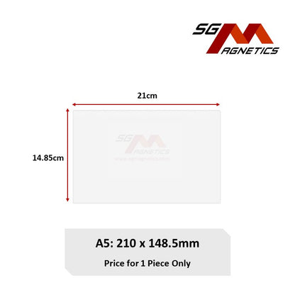 A5 Dry Erase PET Magnetic Sheet - 1pc