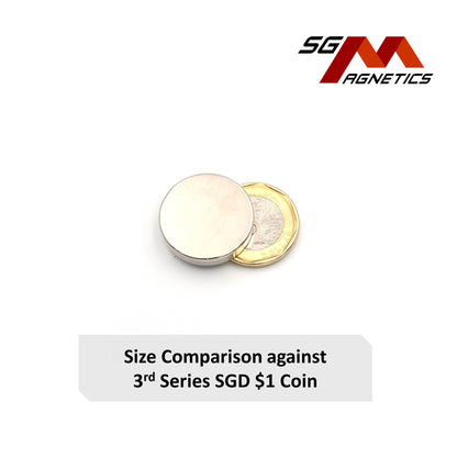 25x5mm N35 - Neodymium Disc Magnets - 4pcs