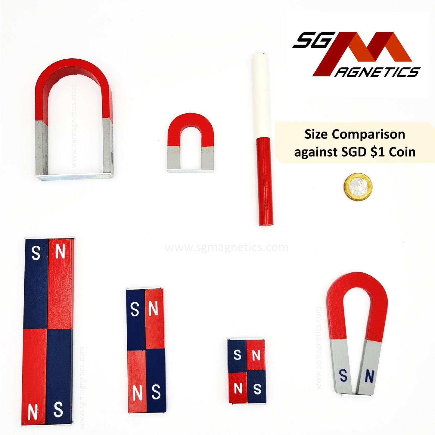 AlNiCo3 Bar Magnet - L Size - 150x20x9mm - 1 pair