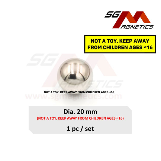 20mm N35 - Neodymium Sphere Magnets - 1pc