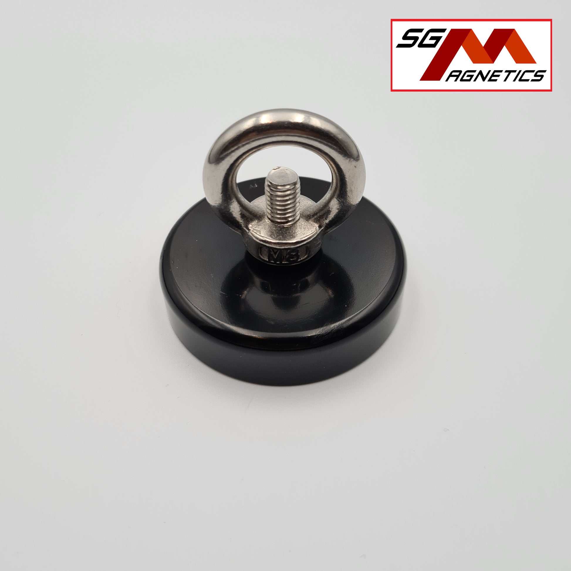 60mm Black Epoxy Coated Countersunk Fishing Pot SGNFA60 - Neodymium Magnet - 1pc