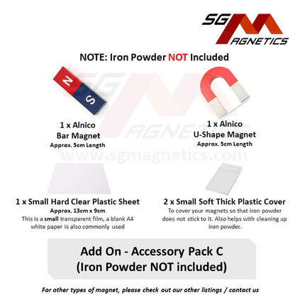 Iron Powder - Magnetic Field - Coarse Bits / Fine Iron Powder Filings