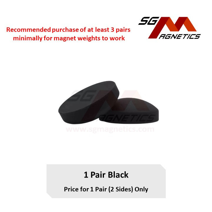 Weighted Magnets - Silicone Coated Rubber Waterproof Curtain Shower Heavy Magnet