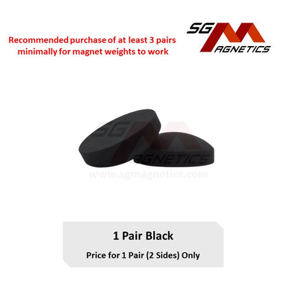 Weighted Magnets - Silicone Coated Rubber Waterproof Curtain Shower Heavy Magnet