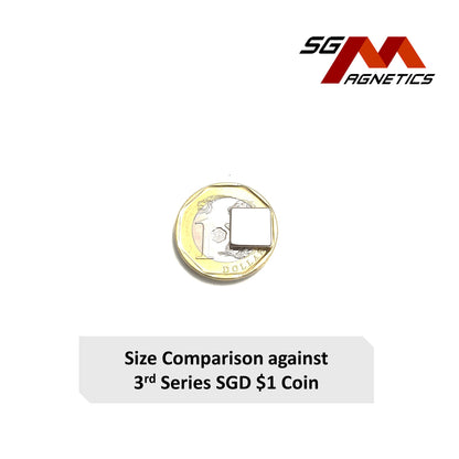 10x10x2mm N35 - Neodymium Block Magnets - 8pcs