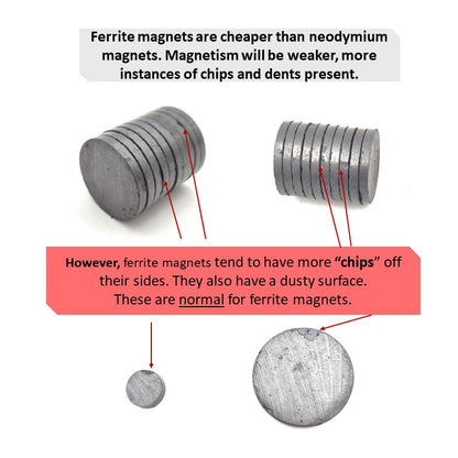 30*4mm - Ferrite Ceramic Disc Magnets - 10pcs