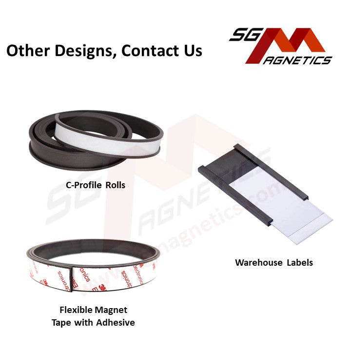 140x30mm C-Profile Magnetic Labels Warehouse Racking Label - 1pc