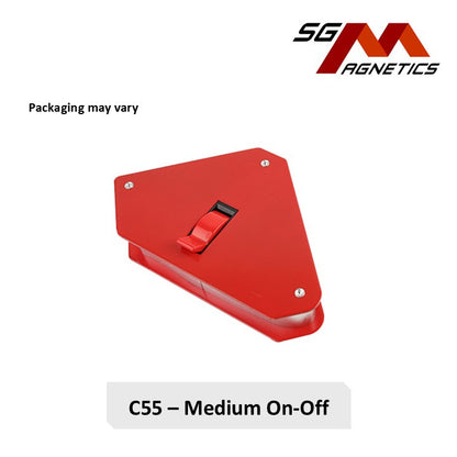 55lbs On-Off Magnetic Welding Magnet - Soldering Locator 45 90 135 degree angle