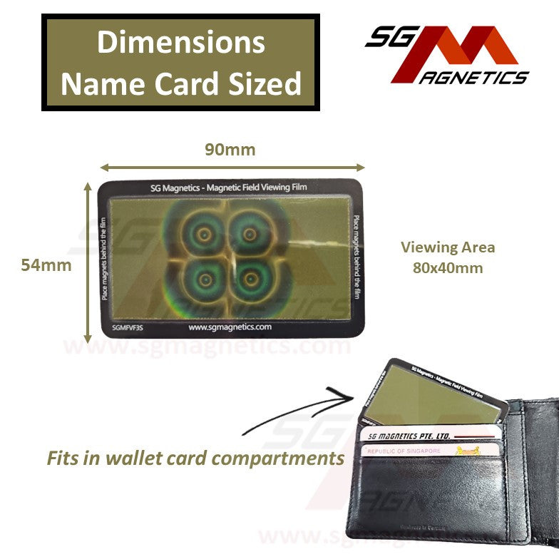 Magnetic Field Viewing Film - Magnet Viewer Sheet