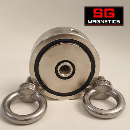 D67 Neodymium Pot Magnet SGNFD67 - Dual Eyebolt - 1pc