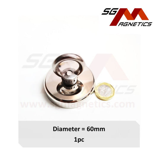 60mm Countersunk Fishing Pot SGNFA60 - Neodymium Magnet - 1pc