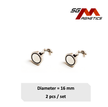 16mm Hook Pot SGNPE16 - Neodymium Magnet - 2pcs