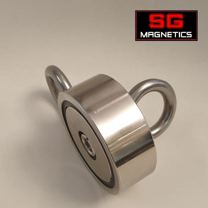 D67 Neodymium Pot Magnet SGNFD67 - Dual Eyebolt - 1pc