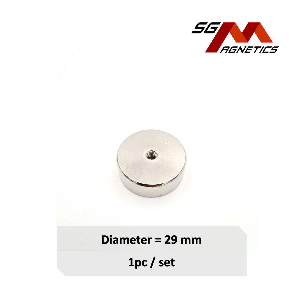29mm Neodymium Deep Pot SGNPP29 - Neodymium Magnet - 1pc