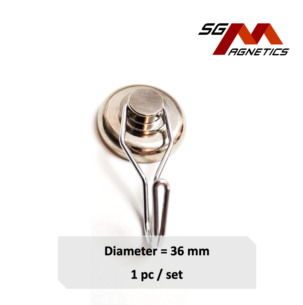 36mm 360° Swivel Hook Pot SGNPG36 - Neodymium Magnet - 1pc