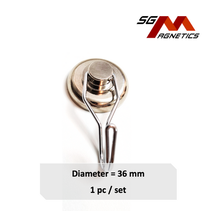 36mm 360° Swivel Hook Pot SGNPG36 - Neodymium Magnet - 1pc