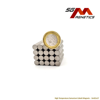 8x3mm - Samarium Cobalt SmCo Disc Magnets - 10pcs