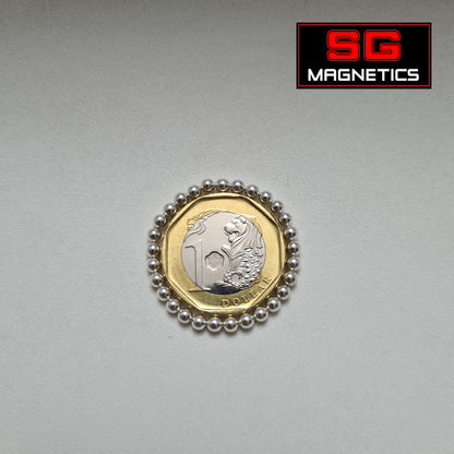 3mm N35 - White Coloured Neodymium Sphere Magnets - 25pcs